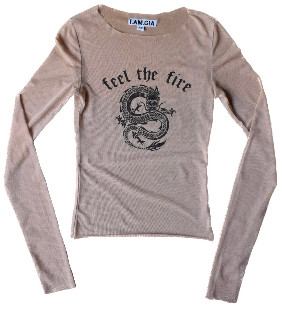 I.AM.GIA 'Feel The Fire' Mesh Longsleeve