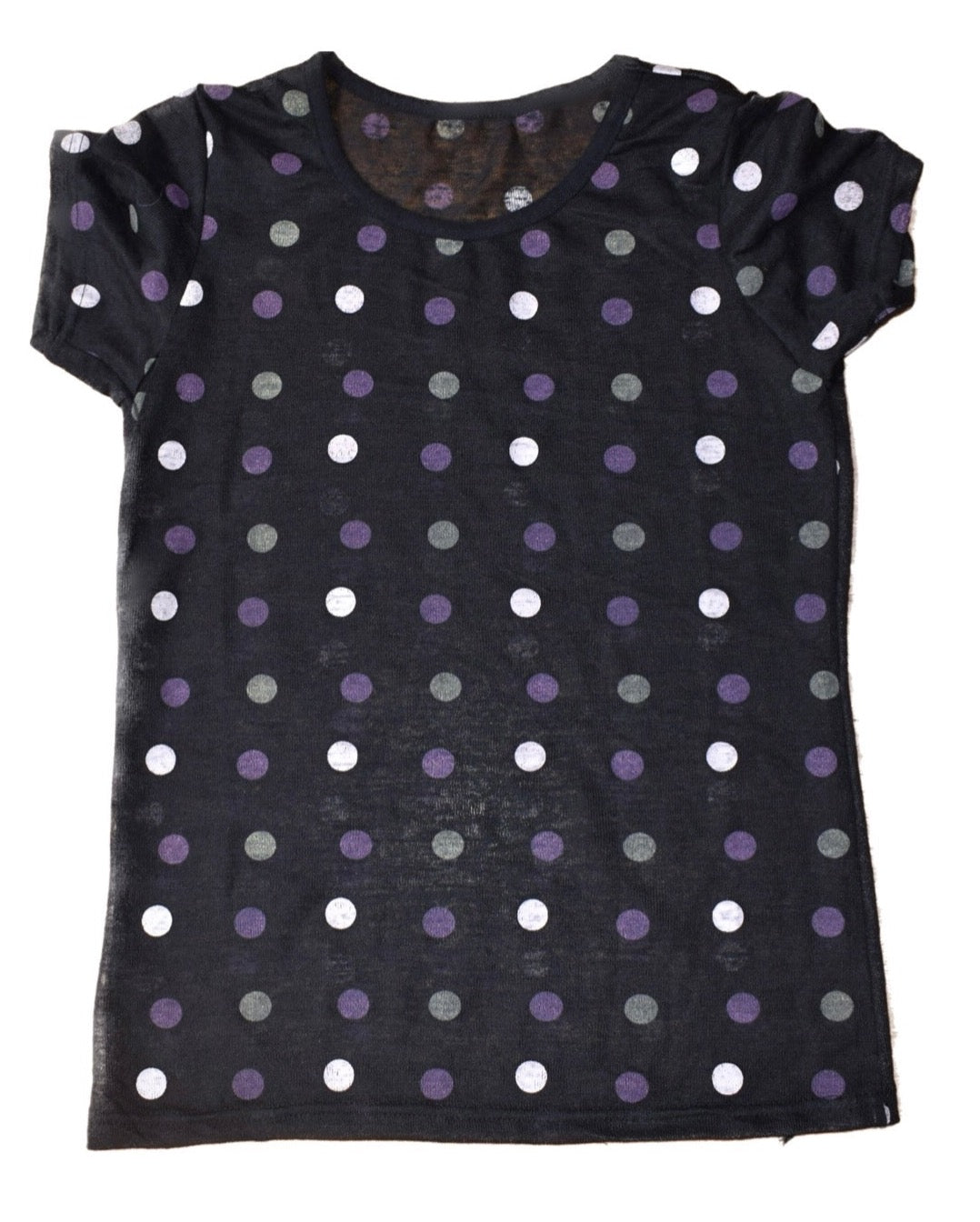 Polka Dot Mesh Tee