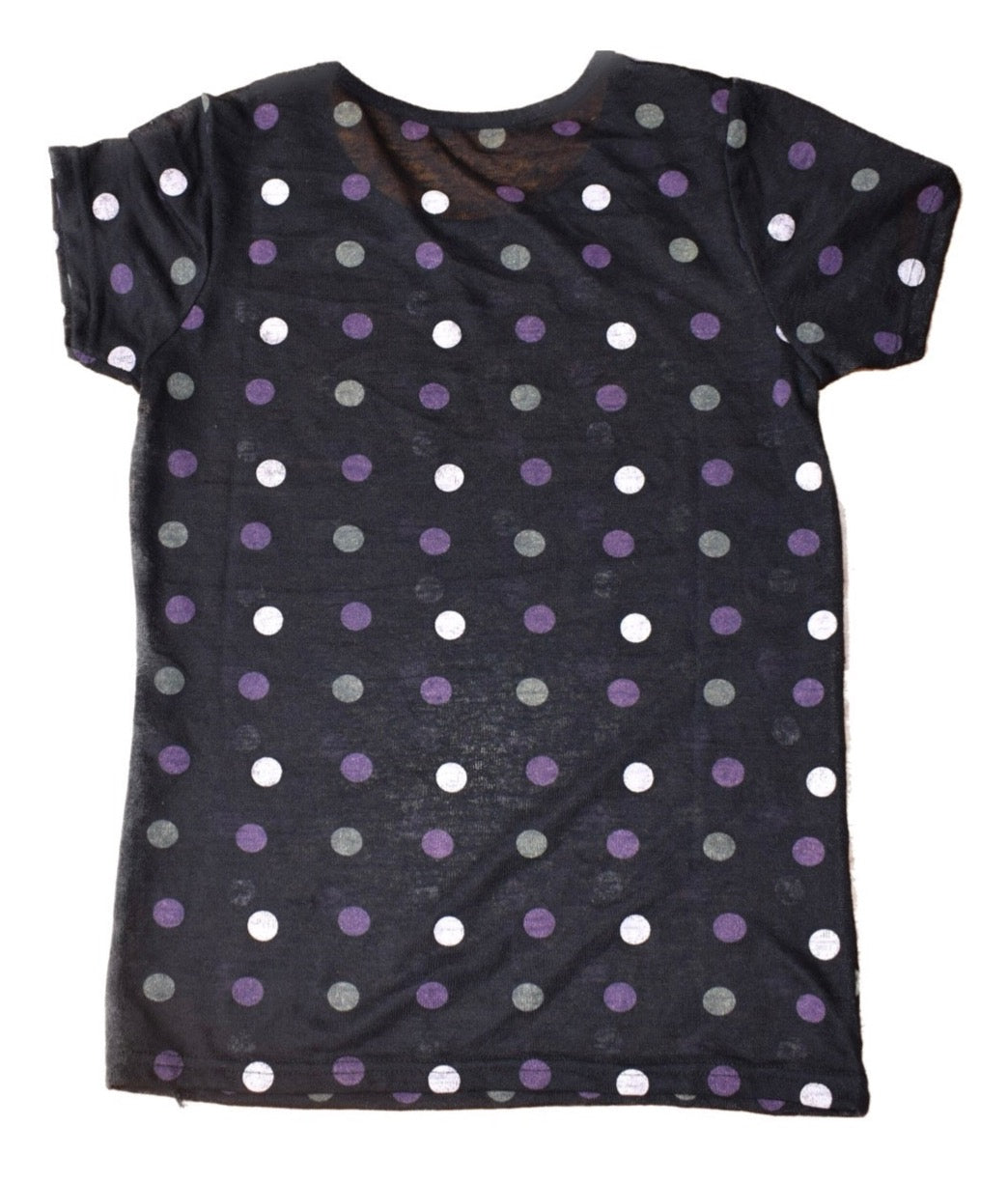 Polka Dot Mesh Tee
