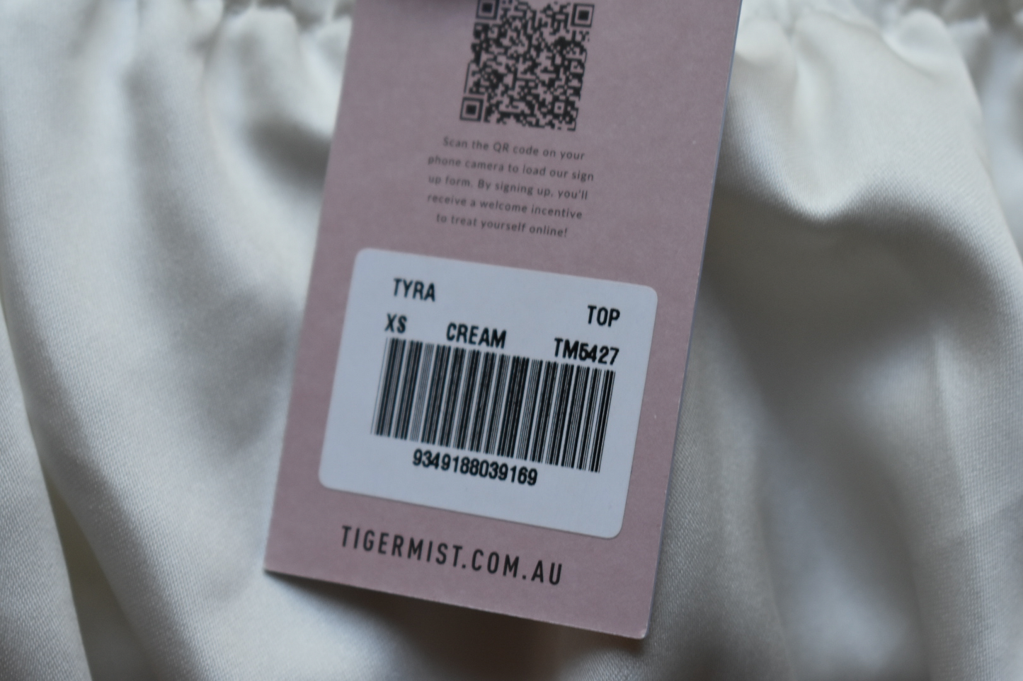 Tiger Mist Satin "Tyra Top"