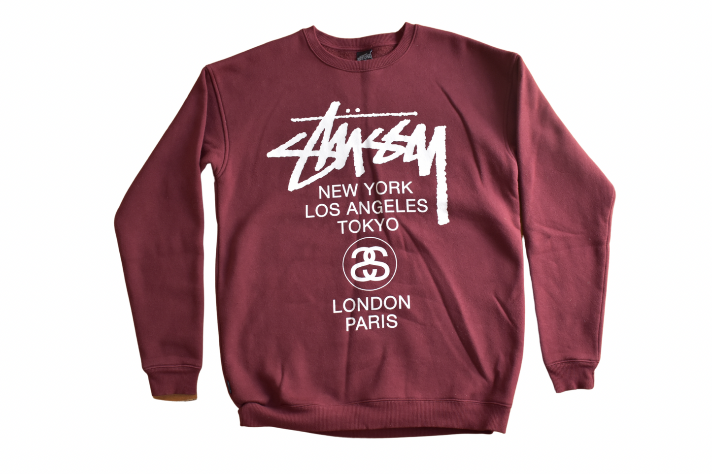 Stussy - New York, LA, Tokyo, London, Paris Crew Neck Sweatshirt